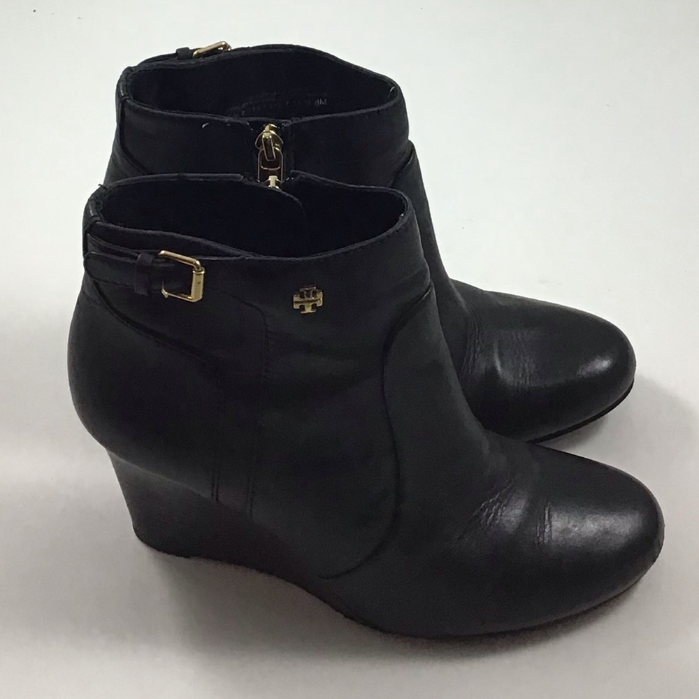 Tory Burch Milan Wedge Bootie Size 8 Ankle Boots